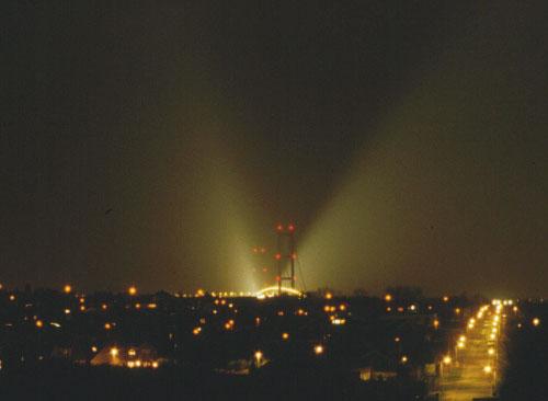 The Humber Bridge lighting trials